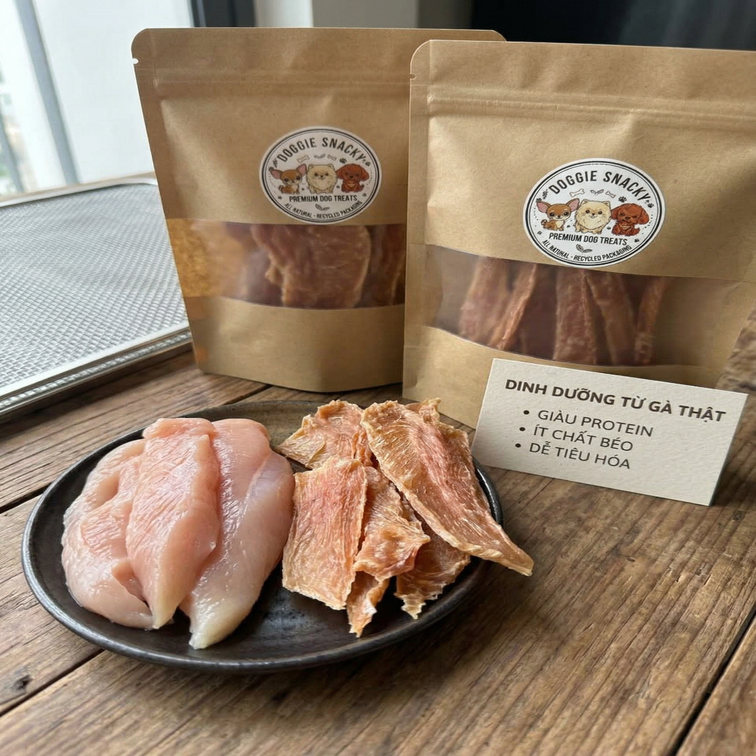 Fresh chicken and Doggie Snacky packs